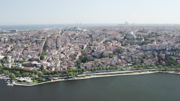 City And Buildings Aerial View 