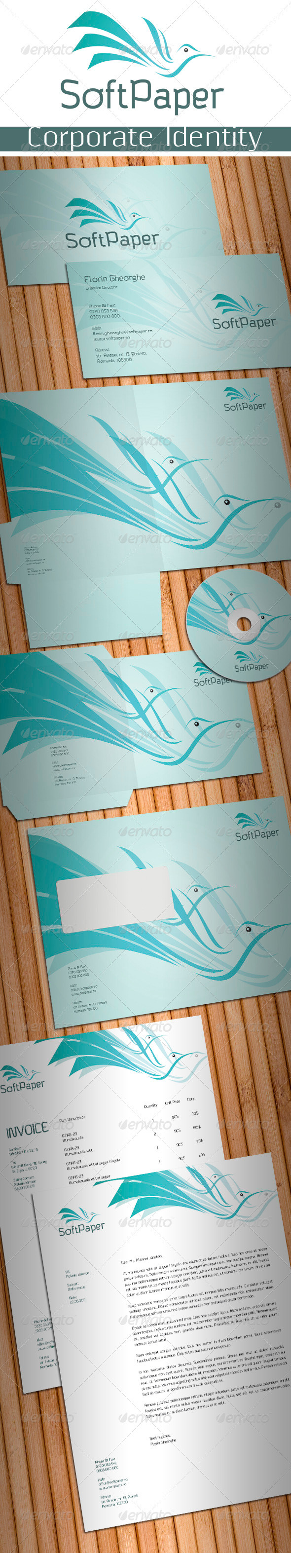 Soft Paper Stationery - Stationery Print Templates