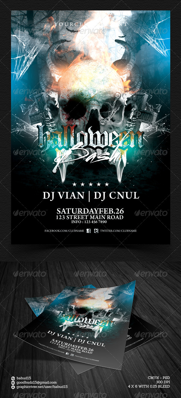 Halloween Bash Flyer Template - Events Flyers