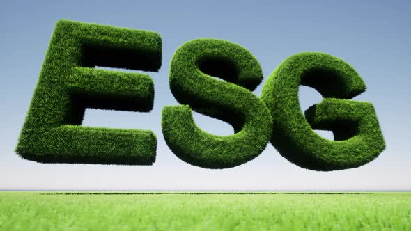 Green Grass ESG Sign Nature Landscape Environmental Social Governance alt