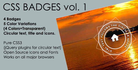 Flat Badges Vol. - CodeCanyon 5827246