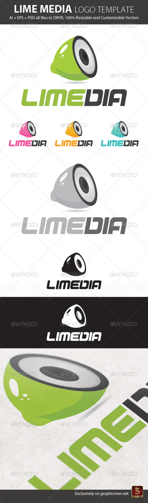 Lime Media Logo Template - Objects Logo Templates