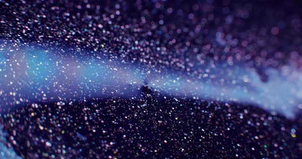 Glitter Fluid Defocused Golden Sequin Glow alt