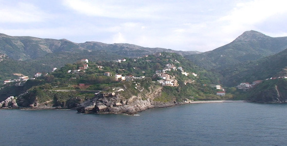 Small Village on a Cliff
