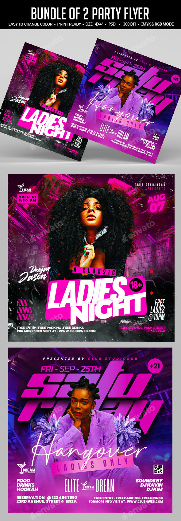Night Club Flyer Bundle