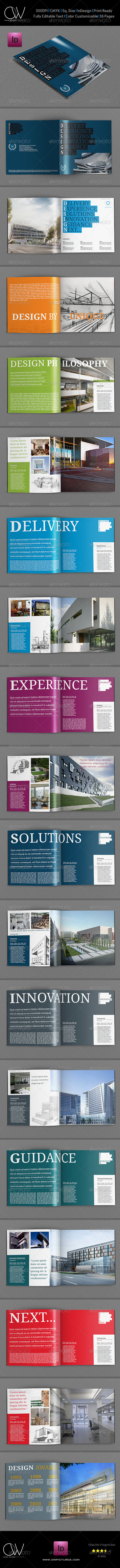 Design Company Brochure Template - 36 Pages - Corporate Brochures