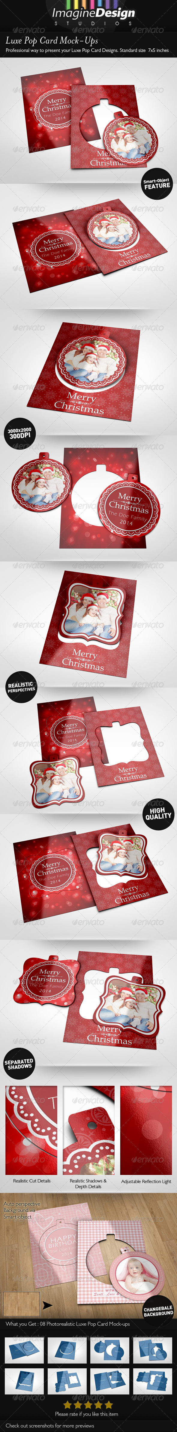 Luxe Pop Card Mock-Ups - Miscellaneous Print