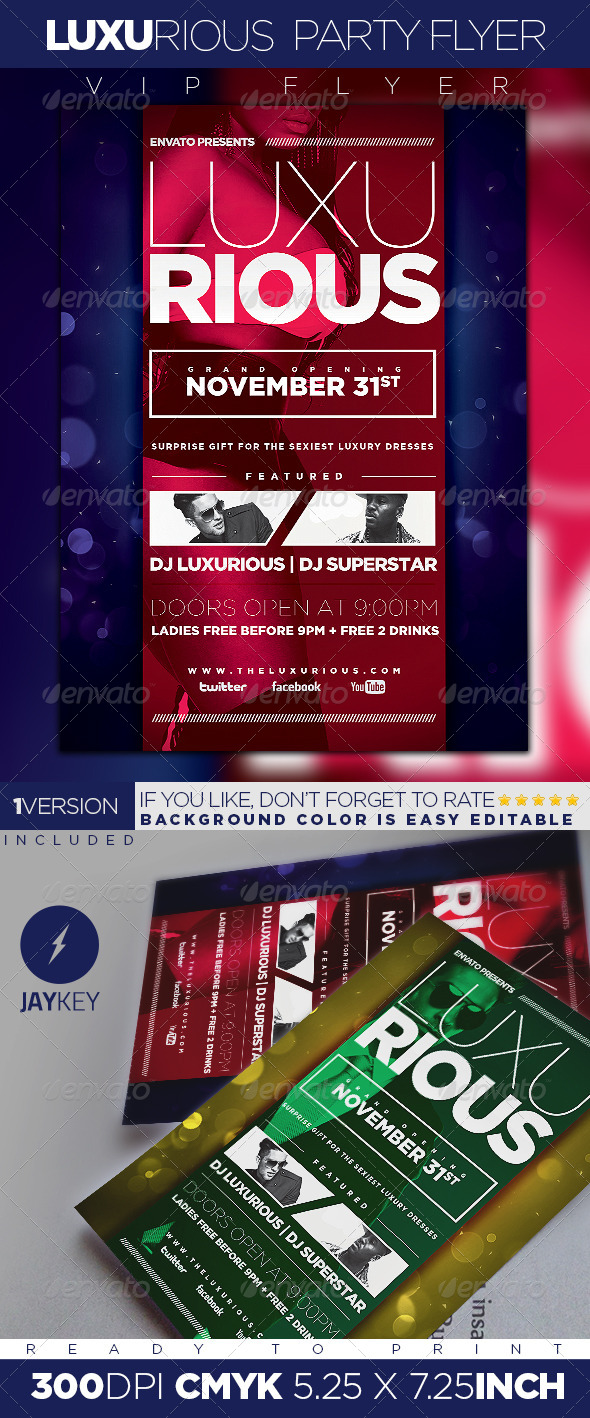 Luxurious Elegant Party Flyer - Clubs & Parties Events