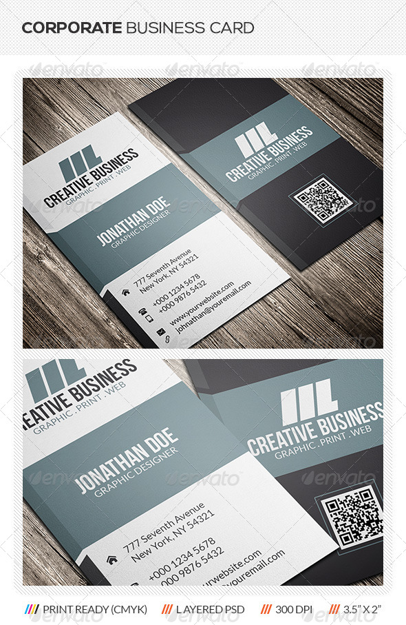 Corporate Business Card - Corporate Business Cards