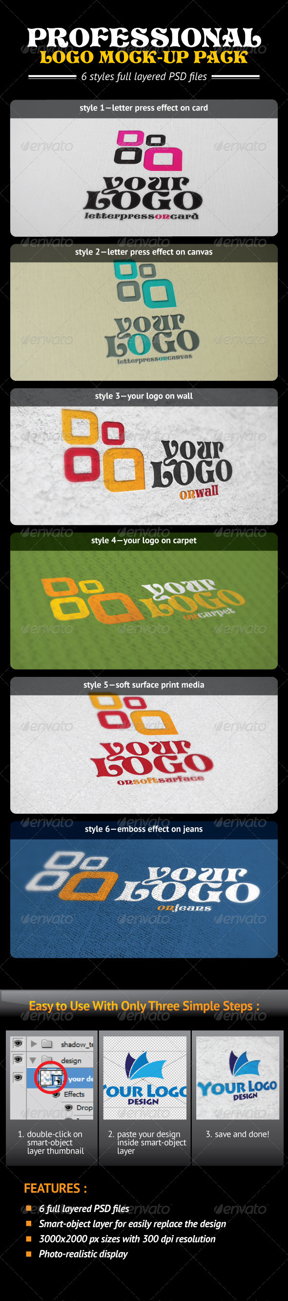 Professional Logo Mock-Up Pack