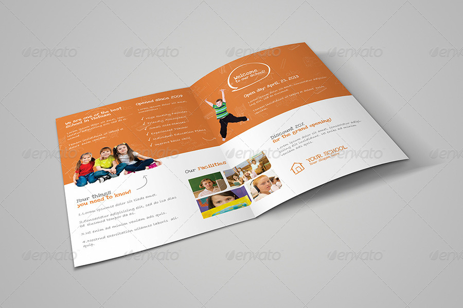 Premium Education Brochure Tri-fold & Bi-fold by 