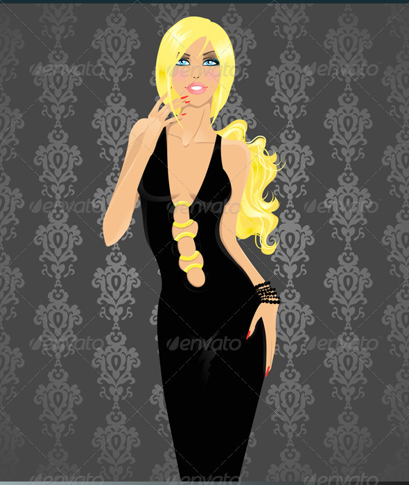 Glamour blond girl