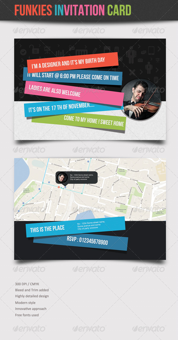 Funkies :: Invitation Card - Invitations Cards & Invites