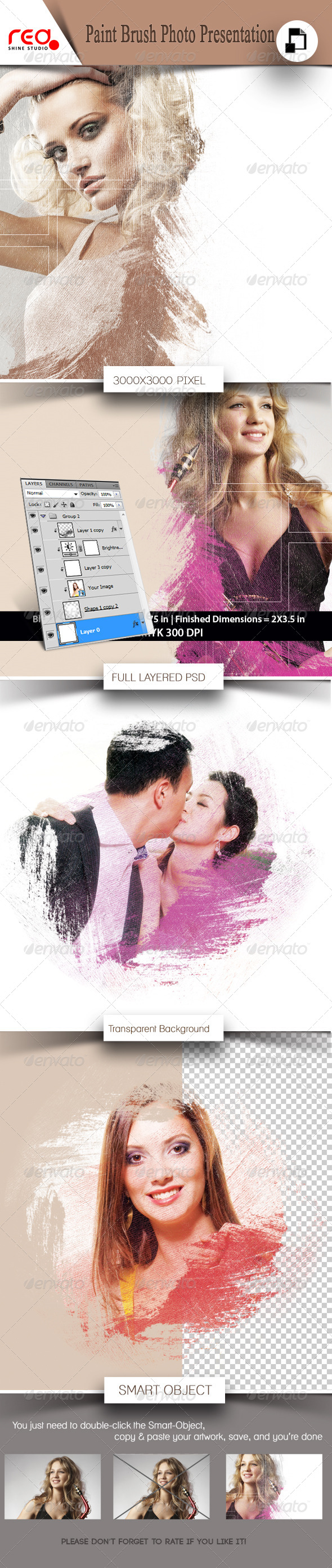 Photo Grunge Effect - Photo Template - Artistic Photo Templates
