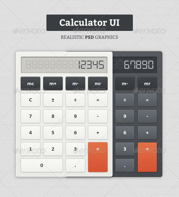 Calculator UI - Web Elements