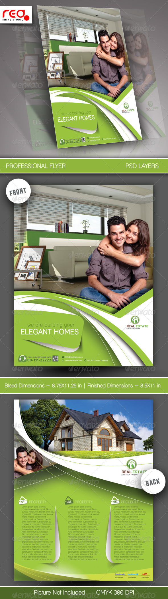 Real Estate Flyer & Poster Template - Corporate Flyers