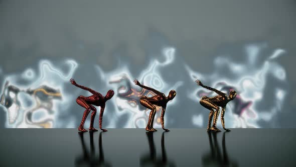 Futuristic Dancers Loop