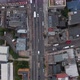Aerial Birds Eye Overhead Top Down Vertical Panning View Vehicles Driving in City - VideoHive Item for Sale