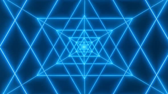 Amazing Cyan Color Neon Light Tunnel Animated Background alt