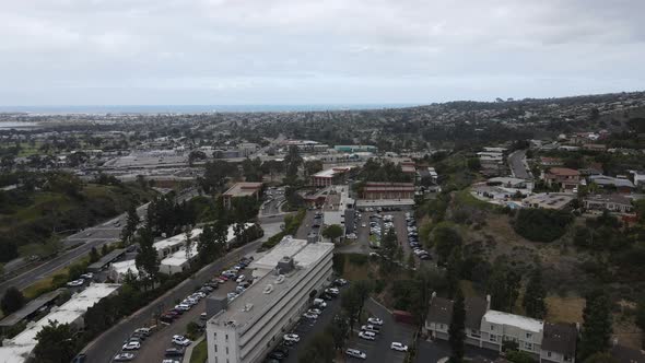 Aerial View of Balboa Neighborhood with Houses and Residential Condos in San Diego alt