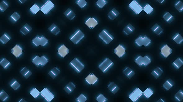4k Colored Neon Cubes Loop Pack, Motion Graphics | VideoHive