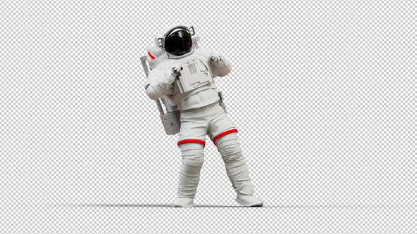 Astronaut Isolated Dancing