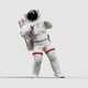 Astronaut Isolated Dancing - VideoHive Item for Sale