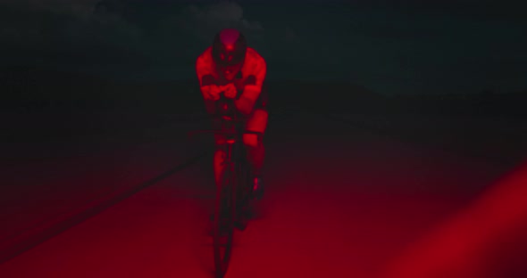 Triathlon Sportsman Athlete Cyclist Riding Professional Racing Bicycle alt