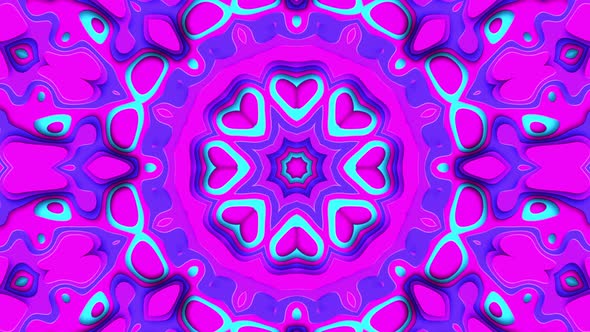 Modern Kaleidoscope Vj Loop With Beautiful Trendy Colors alt