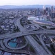 Downtown Los Angeles as seen from a helicopter at dusk - VideoHive Item for Sale