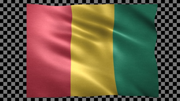Guinea waving flag looped alt