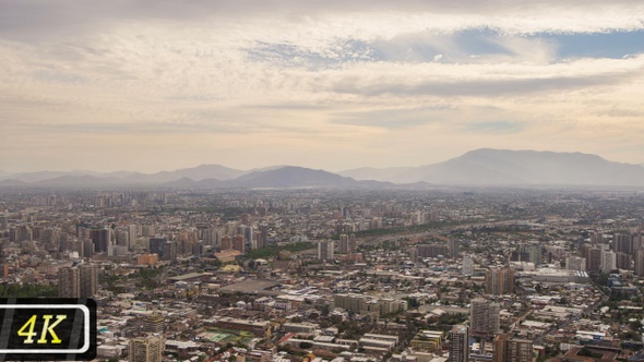 Panoramic View Of Santiago De Chile alt