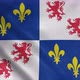 Picardie Flag France Waving in the Wind Background - VideoHive Item for Sale