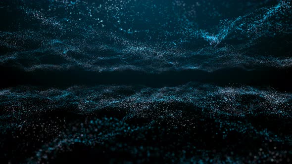 Blue Particle Ocean