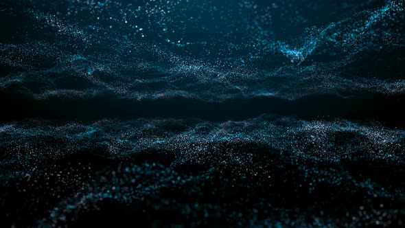 Blue Particle Ocean