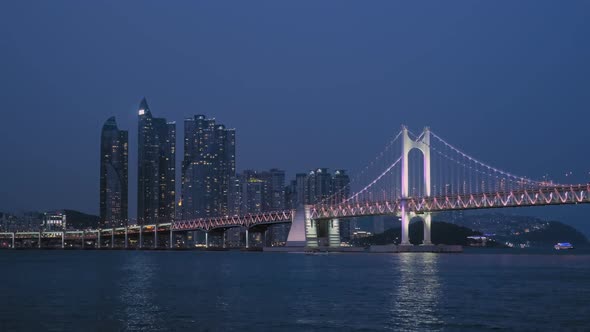 Gwangan Bridge. Busan, South Korea alt