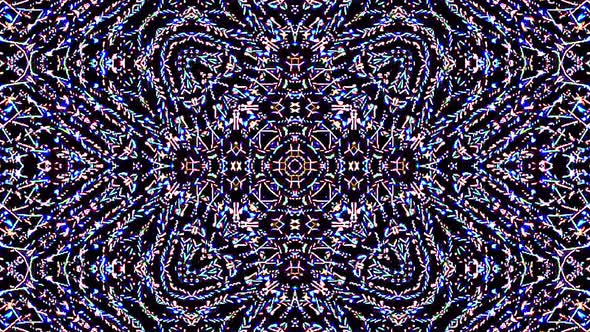 colorful lines glowing waves flower shape background kaleidoscope abstract alt