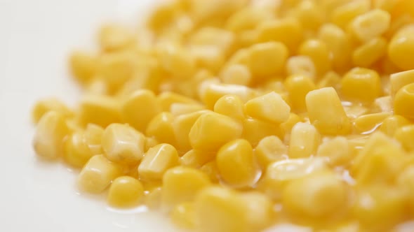 Vegetable sweet maize  Zea mays healthy food background 4K 2160p 30fps UHD footage -  Corn kernels f