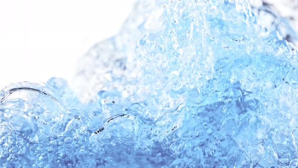 Super Slow Motion Shot of Splashing and Bubbling Water at 1000 Fps alt