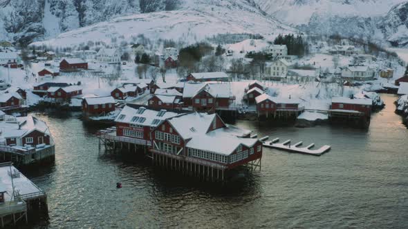 Evening View Of Fishing Houses Rorbu 3 alt