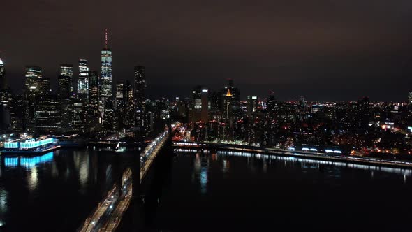 New York city at night