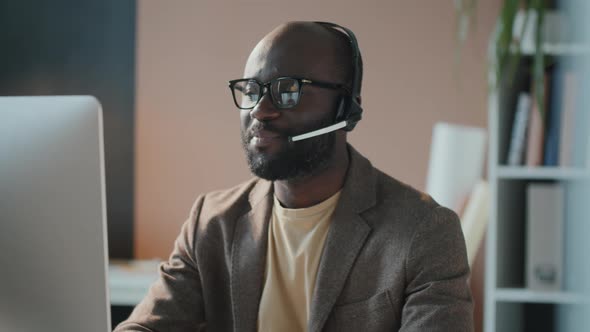 Businessman Having Video Call alt