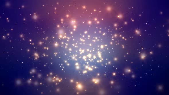 Blue Star Field Motion Loop Background