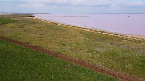 SasykSivash is the Largest Lake and Salt Lake on the Crimean Peninsula alt