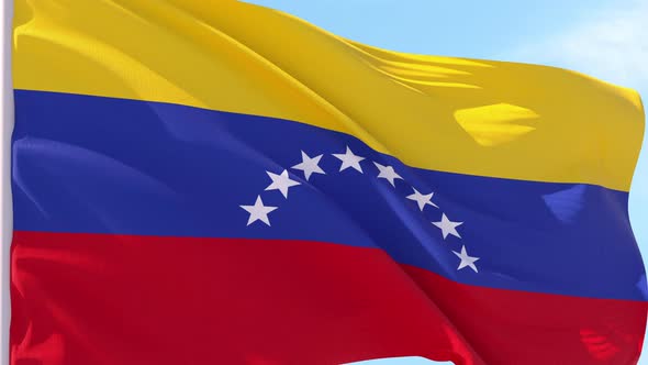 Venezuela Flag Looping Background