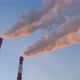 Factory Smokestacks Emitting Smoke Against Sky  Environmental Pollution - VideoHive Item for Sale