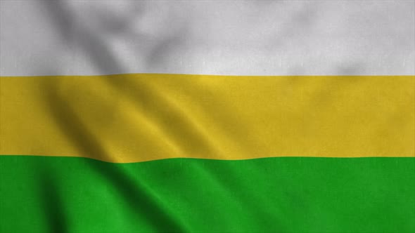 Guayanilla Flag City of Puerto Rico Waving in Wind alt