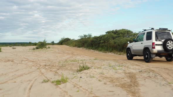 Aerial View of Traveling By Car alt