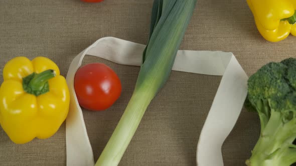 Fresh Vegetables in a Net alt