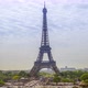 Eiffel Tower and Day Clouds - VideoHive Item for Sale